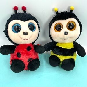 Ty Beanie Boos Izzy Ladybug & Buzby Bumble Bee